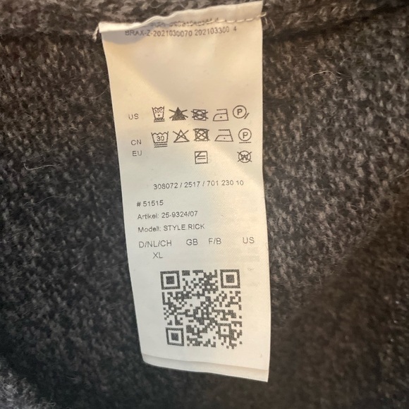 BRAX - Rick Sweater in Storm (black white marbling) - Picture 13 of 13